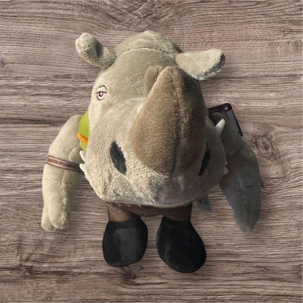 TMNT Teenage Mutant Ninja Turtles Mutant Mayhem 8" ROCKSTEADY Villain Plush 2023
